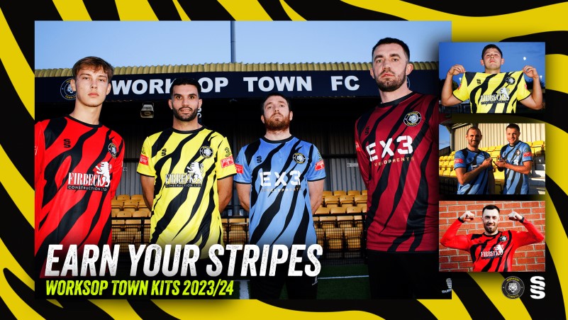 Worksop Town Fc Tigers Reveal New Home And Away Kit